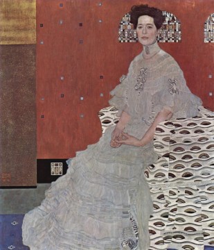 Gustave Klimt œuvres - Portrait de Fritza Riedler symbolisme Gustav Klimt